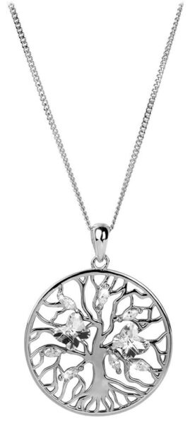 Preciosa Stříbrný náhrdelník s krystaly Tree of Life 6072 00 (řetízek