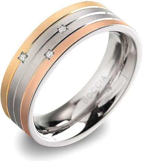 Boccia Titanium Titanový prsten s brilianty 0135-02 56 mm
