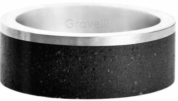 Gravelli Betonový prsten Edge ocelová/atracitová GJRUSSA002 69 mm