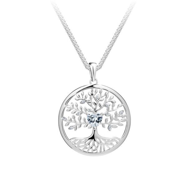 Preciosa Krásný stříbrný náhrdelník Strom života Sparkling Tree of Life 5329 00 (řetízek