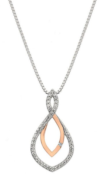 Hot Diamonds Stříbrný náhrdelník s pravým diamantem Lily DP734