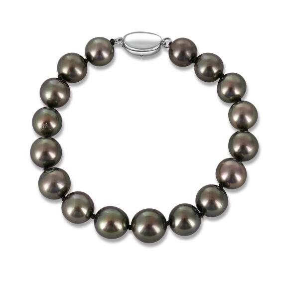 JwL Luxury Pearls Luxusní náramek z tahitských černých perel JL0705 s 10letou zárukou