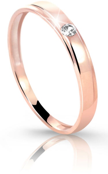 Cutie Diamonds Prsten z růžového zlata s briliantem DZ6707-1617-00-X-4 54 mm