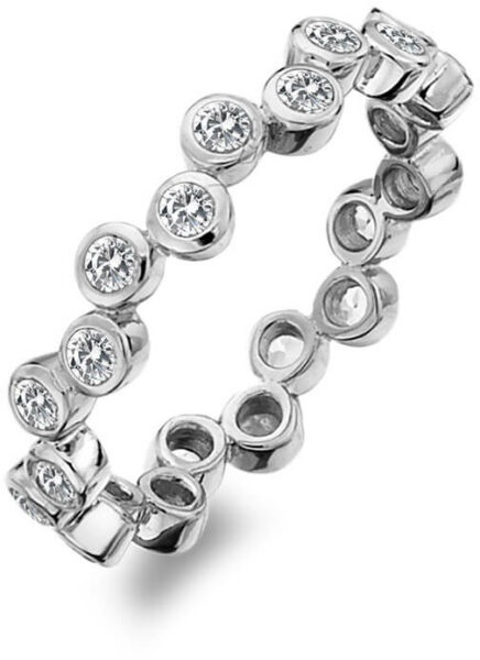 Hot Diamonds Luxusní stříbrný prsten s topazy Willow DR208 50 mm