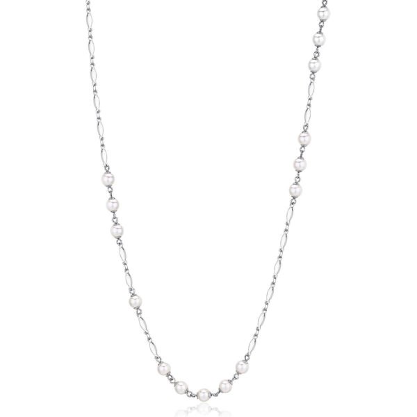 Brosway Dlouhý ocelový náhrdelník s perlami Desideri BFF156