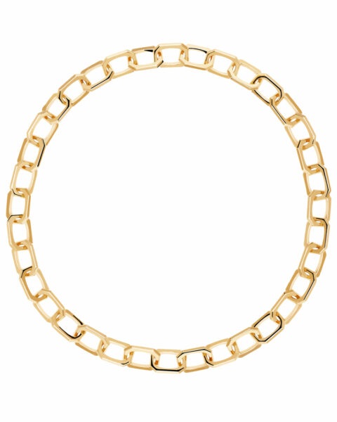 PDPAOLA Multifunkční pozlacený náhrdelník LARGE SIGNATURE Gold CO01-381-U