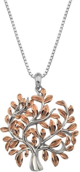 Hot Diamonds Luxusní stříbrný náhrdelník se stromem života Jasmine DP701 (řetízek