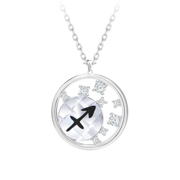 Preciosa Stříbrný náhrdelník s českým křišťálem Střelec Sparkling Zodiac 6150 92 (řetízek