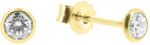Brilio Něžné náušnice pecky ze žlutého zlata P005.704001.70.70