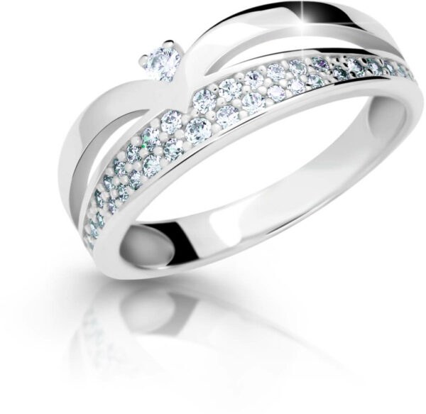 Cutie Jewellery Krásný třpytivý prsten se zirkony Z6820-2544-10-X-2 58 mm