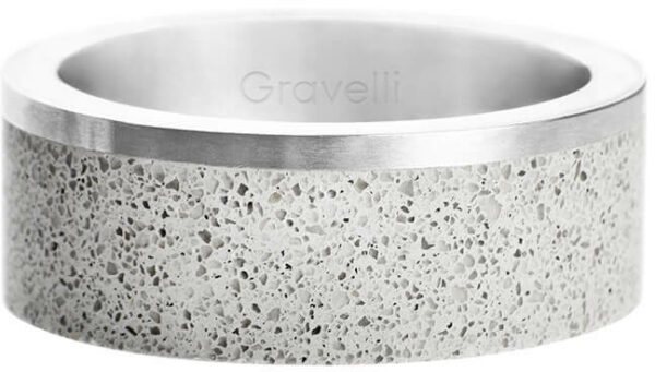 Gravelli Betonový prsten Edge ocelová/šedá GJRUSSG002 56 mm