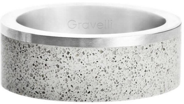Gravelli Betonový prsten Edge ocelová/šedá GJRUSSG002 66 mm