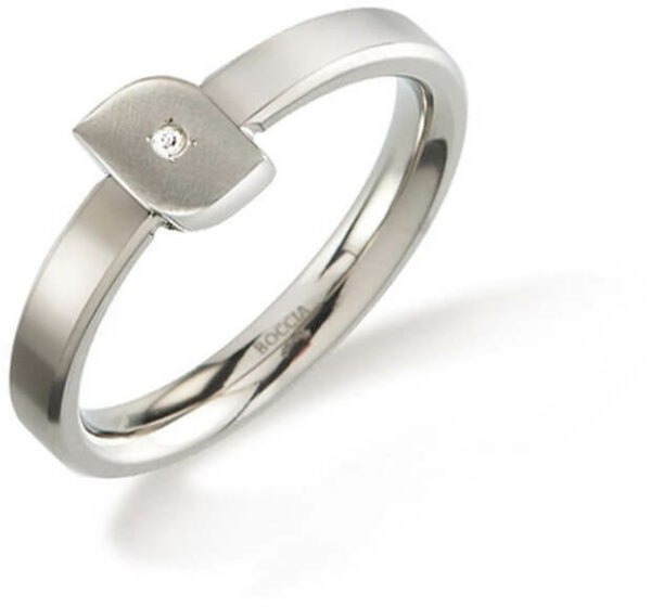 Boccia Titanium Titanový prsten s diamantem 0141-02 55 mm