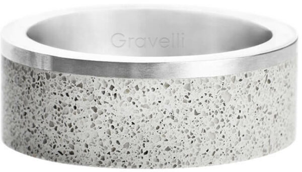 Gravelli Betonový prsten Edge ocelová/šedá GJRUSSG002 53 mm