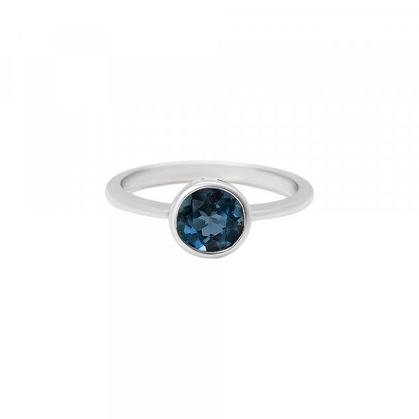 Prsten s london blue topazem 324-772-413L 51-2.05g
