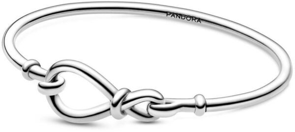 Pandora Pevný stříbrný náramek Uzel nekonečna 598893C00 17
