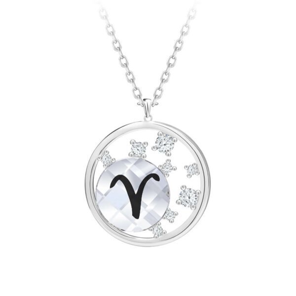 Preciosa Stříbrný náhrdelník s českým křišťálem Beran Sparkling Zodiac 6150 84 (řetízek