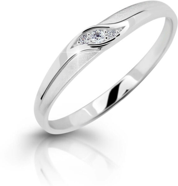 Cutie Diamonds Elegantní prsten z bílého zlata s brilianty DZ6815-2844-00-X-2 49 mm