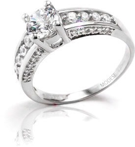 Modesi Luxusní stříbrný prsten Q16851-1L 55 mm