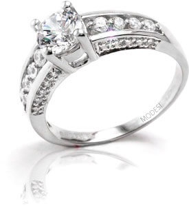 Modesi Luxusní stříbrný prsten Q16851-1L 59 mm