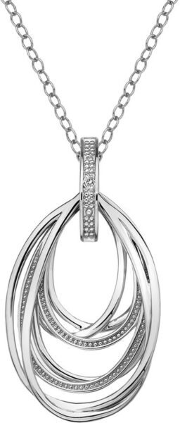 Hot Diamonds Stříbrný náhrdelník s diamantem Chandelier Vintage DP651 (řetízek