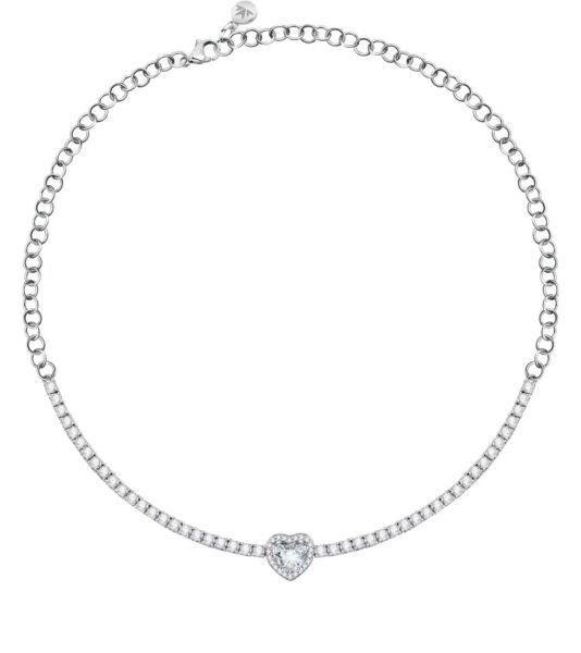 Morellato Luxusní stříbrný náhrdelník se srdíčkem Tesori SAVB17