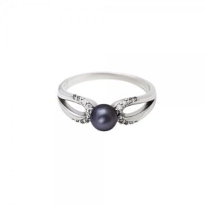 Prsten se syntetickou perlou 125-187-6656 50