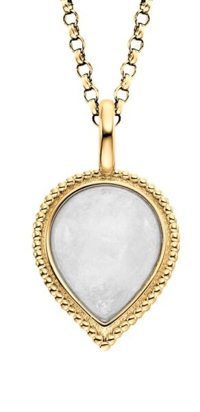Engelsrufer Pozlacený náhrdelník s měsíčním kamenem Pure Drop ERN-PUREDROPMOG (řetízek