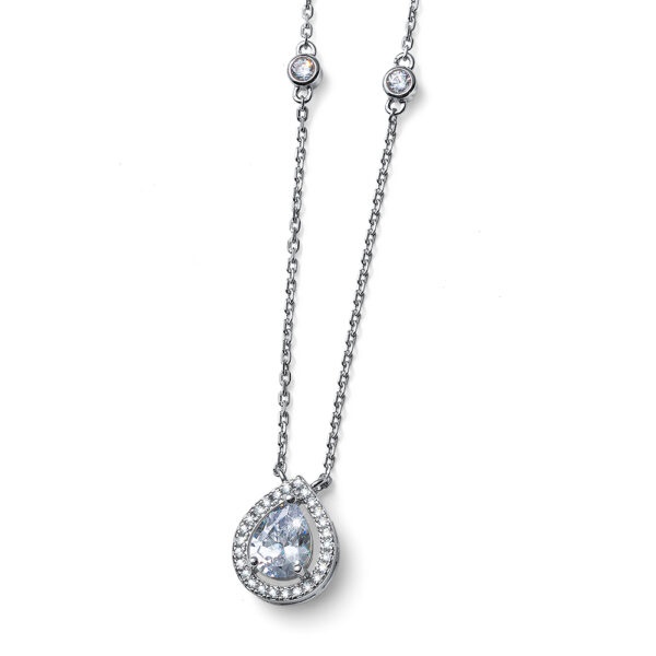 Oliver Weber Elegantní stříbrný náhrdelník Water 61187 (řetížek