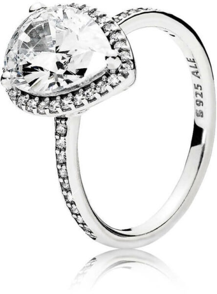 Pandora Oslnivý stříbrný prsten 196251CZ 52 mm