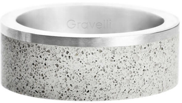 Gravelli Betonový prsten Edge ocelová/šedá GJRUSSG002 72 mm