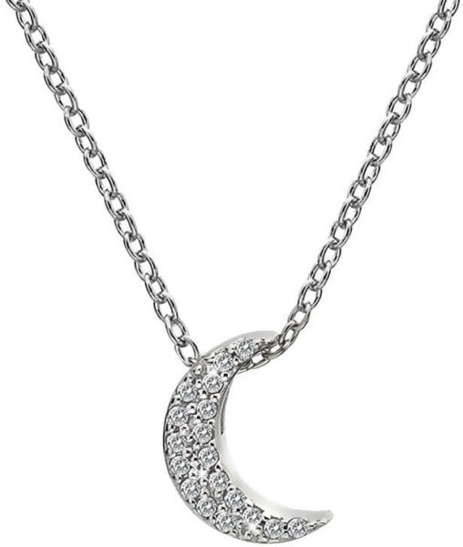 Hot Diamonds Stříbrný náhrdelník s půlměsícem Micro Bliss DP698 (řetízek