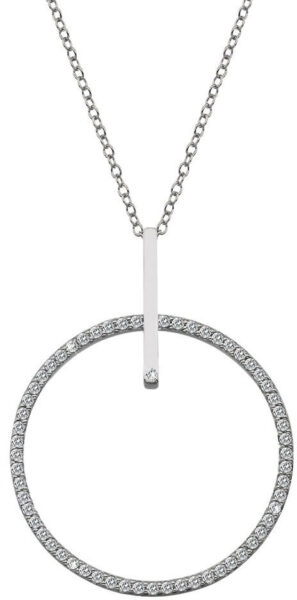 Hot Diamonds Stříbrný náhrdelník s pravým diamantem Flora DP717 (řetízek