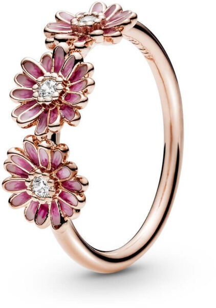 Pandora Bronzový prsten Růžové sedmikrásky 188792C01 60 mm