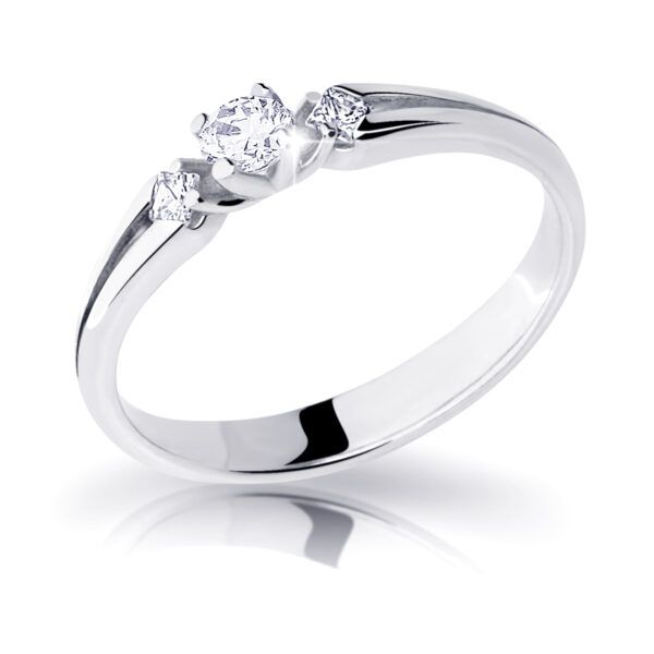 Cutie Diamonds Elegantní zásnubní prsten z bílého zlata s diamanty DZ6866-2105-00-X-2 59 mm