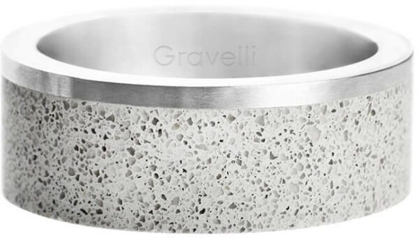 Gravelli Betonový prsten Edge ocelová/šedá GJRUSSG002 47 mm