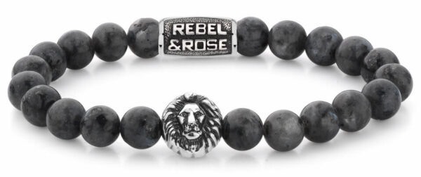 Rebel&Rose Korálkový náramek Grey Seduction RR-8L025-S 16