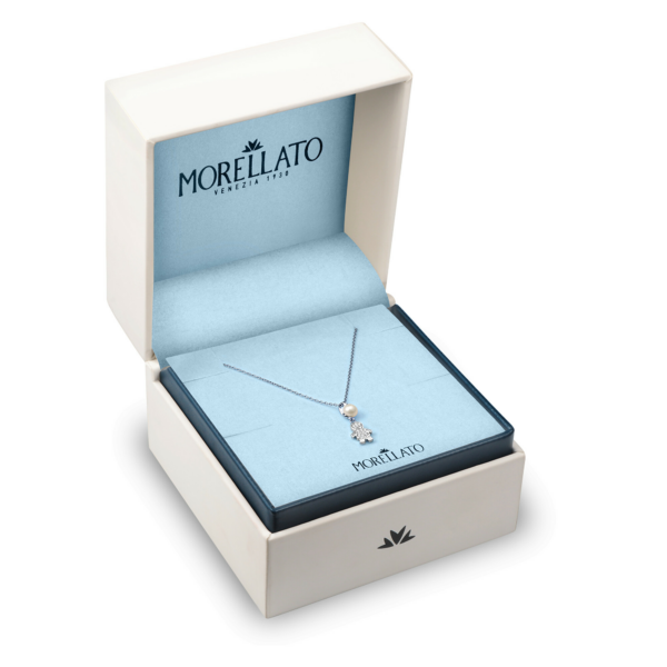Morellato Originální stříbrný náhrdelník s panáčkem Perla SAER46 (řetízek