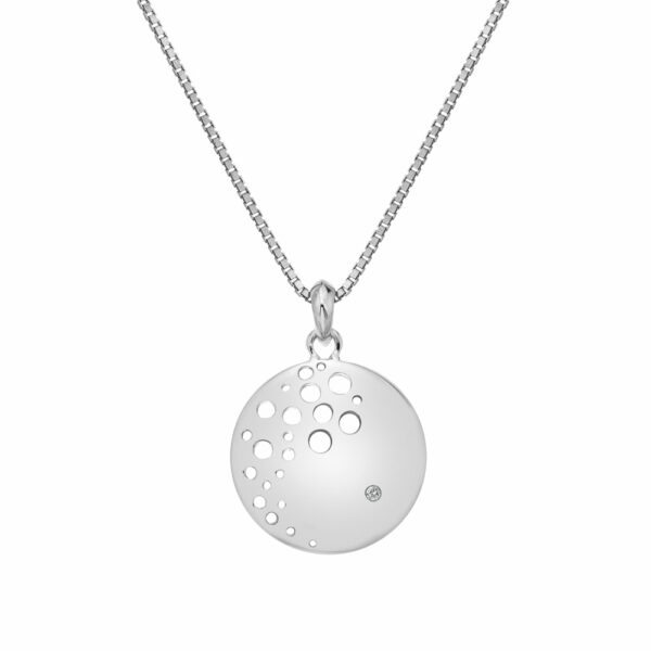 Hot Diamonds Půvabný stříbrný náhrdelník s diamantem Spritz DP861 (řetízek