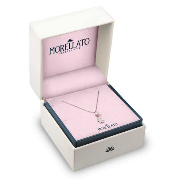 Morellato Originální stříbrný náhrdelník s panáčkem Perla SAER45 (řetízek