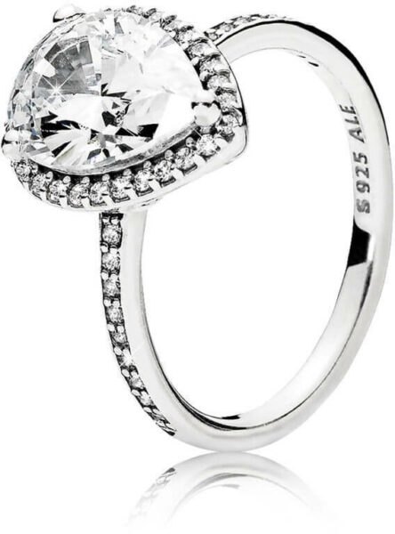 Pandora Oslnivý stříbrný prsten 196251CZ 50 mm