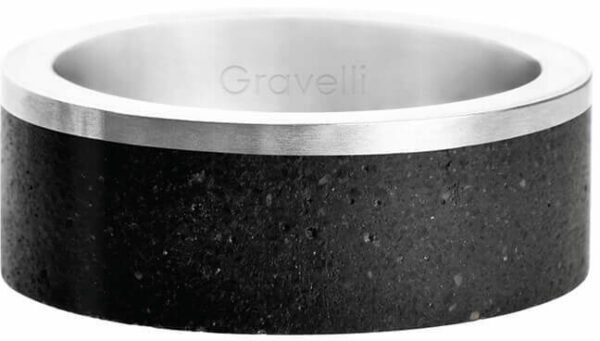 Gravelli Betonový prsten Edge ocelová/atracitová GJRUSSA002 66 mm