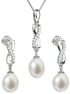 Evolution Group Souprava stříbrných šperků s pravými perlami Pavona 29041.1 (náušnice