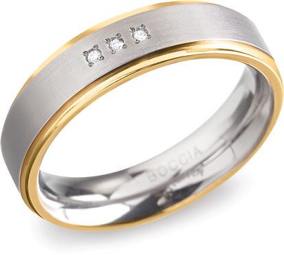 Boccia Titanium Titanový snubní prsten 0134-04 53 mm