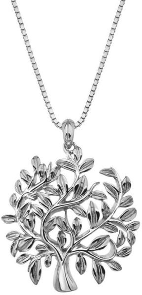 Hot Diamonds Luxusní stříbrný náhrdelník se stromem života Jasmine DP700 (řetízek