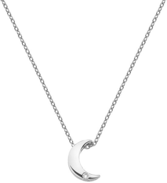 Hot Diamonds Stříbrný náhrdelník s půlměsícem Amulets DP723