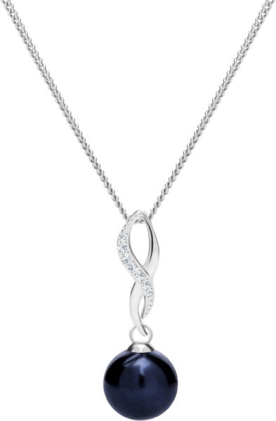 Preciosa Tajemný stříbrný náhrdelník s pravou perlou Vanua 5304 20