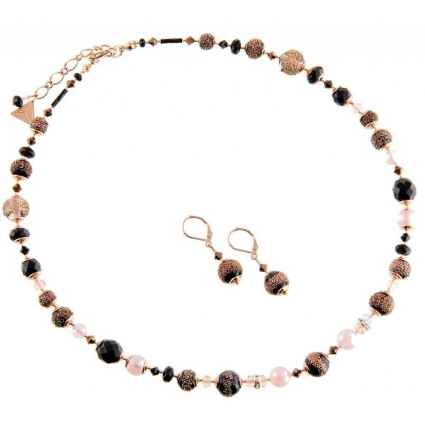Lampglas Luxusní souprava šperků z perel Lampglas Frozen Berries SET X1 (náhrdelník