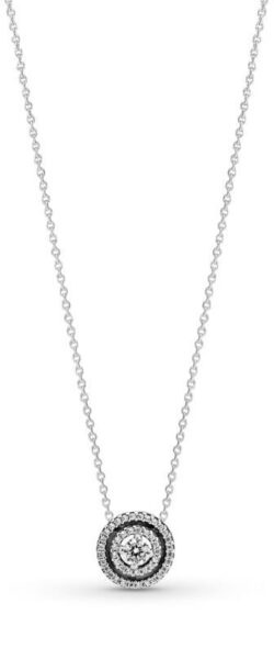Pandora Krásný stříbrný náhrdelník se zirkony 399414C01-45 (řetízek