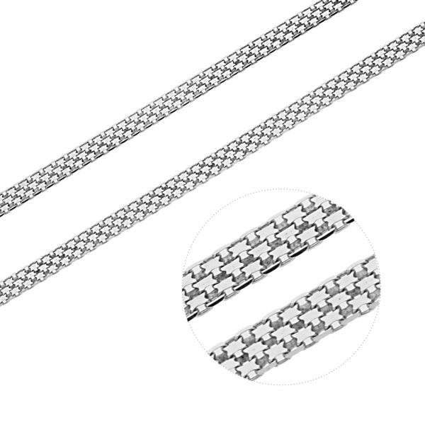 Stříbrný náhrdelník BISMARK Délka řetízku: 45 cm